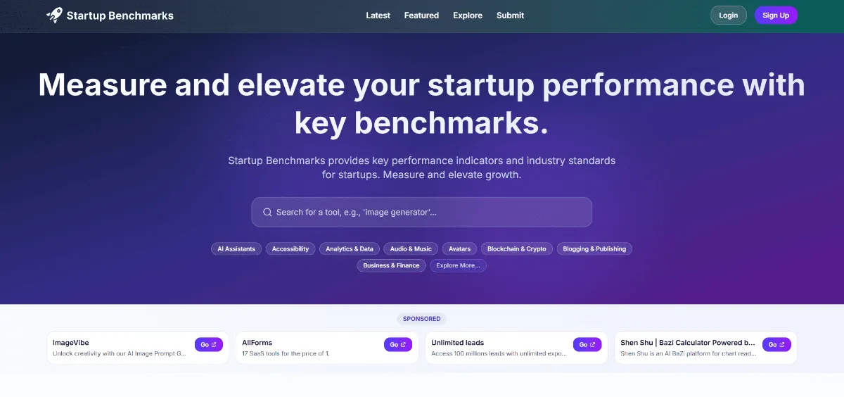 Startup Benchmarks