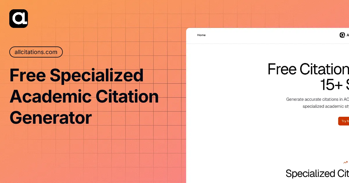 AllCitations - Free Academic Citation Generator