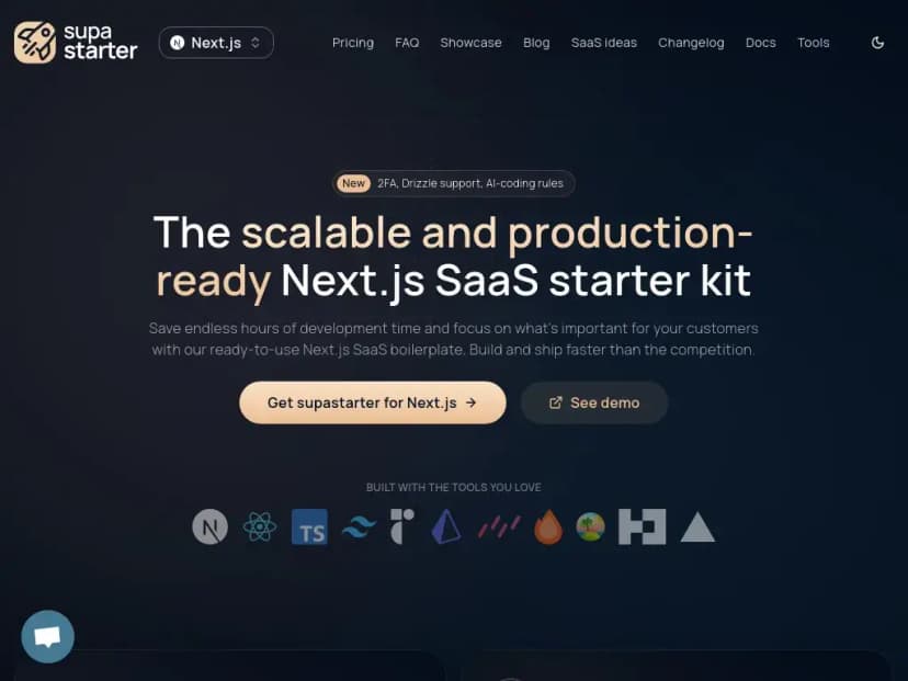 supastarter screenshot