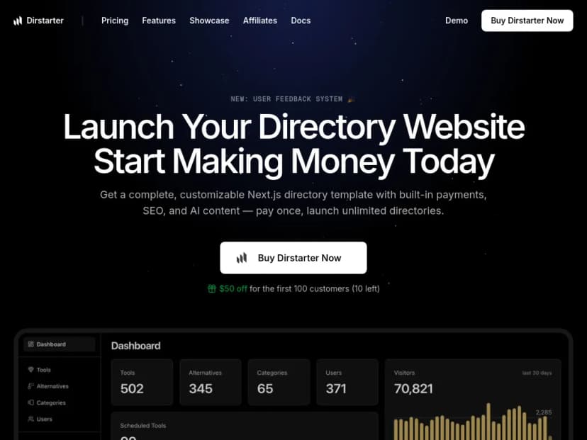 Dirstarter screenshot