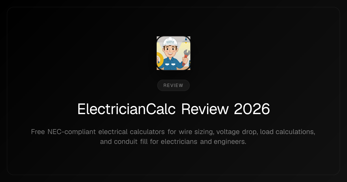 ElectricianCalc Review 2026