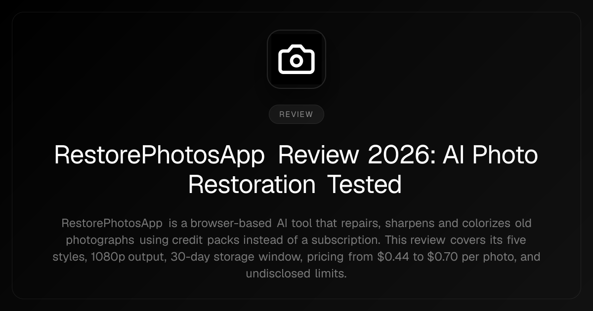 RestorePhotosApp Review 2026: AI Photo Restoration Tested RestorePhotosApp Review 2026: AI Photo Restoration Tested