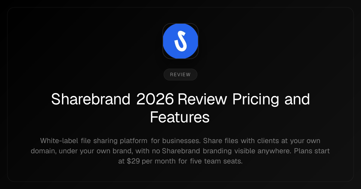 Sharebrand 2026 Review Pricing and Features