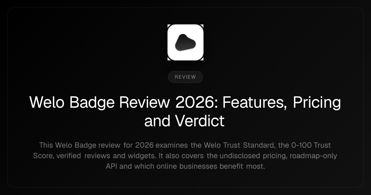 Welo Badge Review 2026: Features, Pricing and Verdict Welo Badge Review 2026: Features, Pricing and Verdict